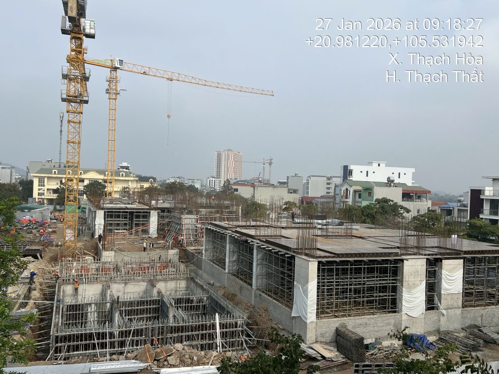 Tiến độ mới nhất dự án Legacy Hinoiri Hòa Lạc tháng 2/2026